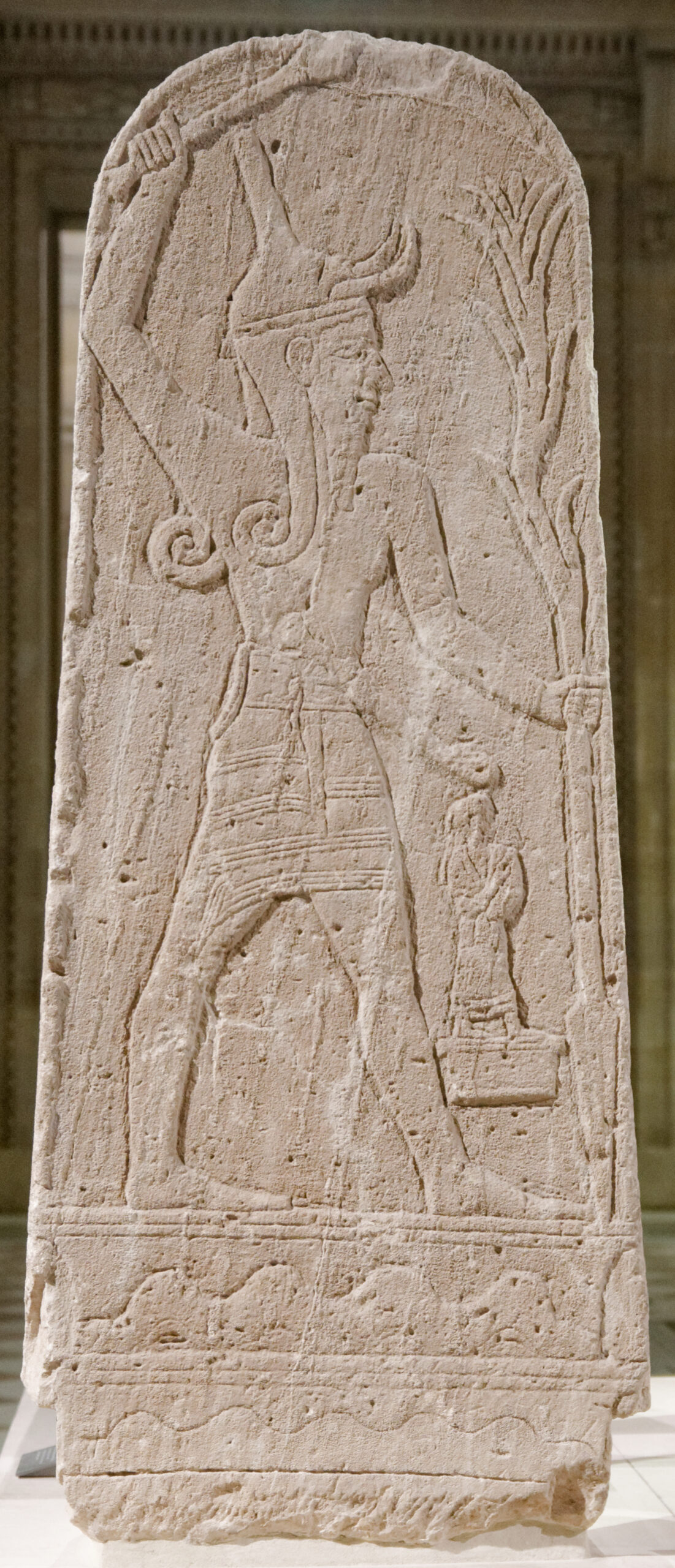 Stele del Baal del fulmine da Ugarit, Museo del Louvre